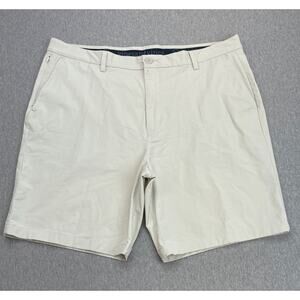 vineyard Vines Shorts Men 40 Beige Cotton Blend Stretch Classic Chino 9" Inseam